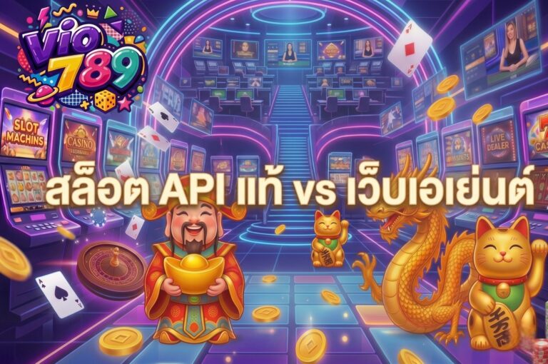 สล็อต API แท้ vs เว็บเอเย่นต์ VIO789